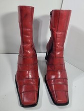 Bakers red leather patchwork - bakers,