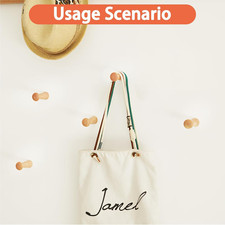 10PCS Wooden Shaker Peg Hooks