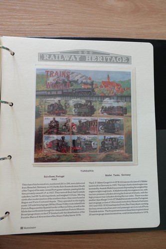 Stamp album train - album, stamps
