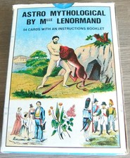 RARE, VINTAGE SET OF ASTRO MYTHOLOGICAL TAROT CARDS BY LENORMAND +BOOKLET, GOOD