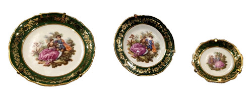 Limoges fragonard courting - limoges,