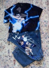 Bershka Naruto Denim Jeans And