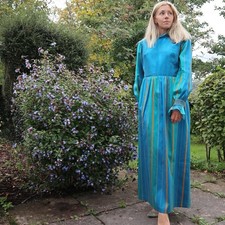 Vintage 70s Maxi party Dress