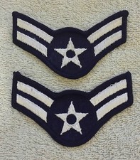 US AIR FORCE RANK PATCHES PAIR