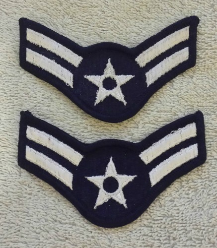 Air force rank patches pair - us,