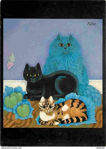 Postcard animals cats - animals,