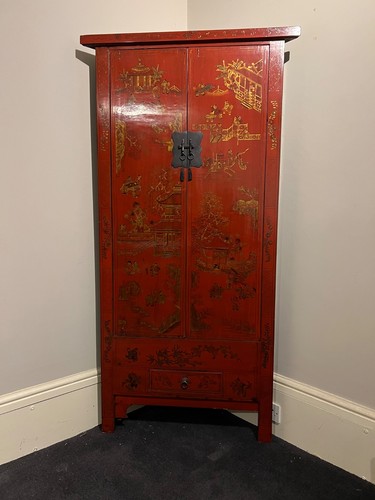 Pair chinese lacquered - lacquered, corner