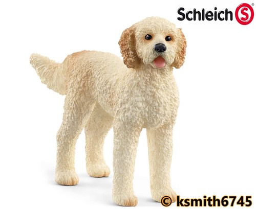 Schleich goldendoodle plastic - goldendoodle,