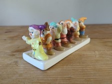 Walt Disney Snow White & The Seven Dwarves Ceramic Toast Rack Holder Clover ✅