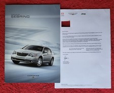 2007-08 CHRYSLER SEBRING UK Sales Brochure 2.0 2.4 2.0 CRD VGC