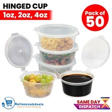 50 X Round Plastic Food