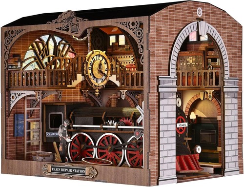 Diy book nook train station - nook,