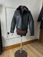 Topshop Black Fx Leather Y2K