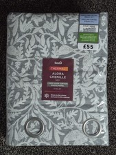 Dunelm alora chenille - chenille, grey