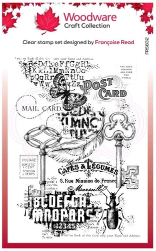 Woodware clear stamp - stamp, set