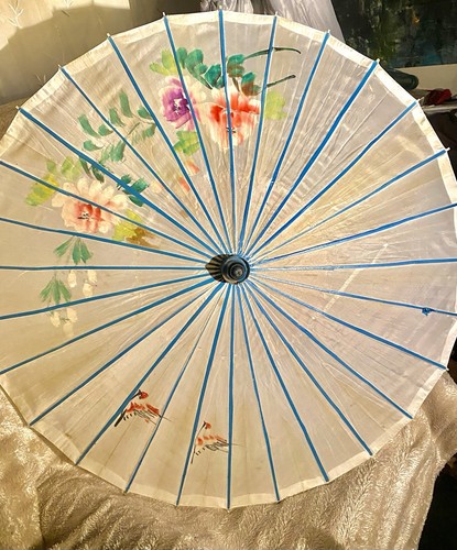 Vintage bamboo and silk - vintage,