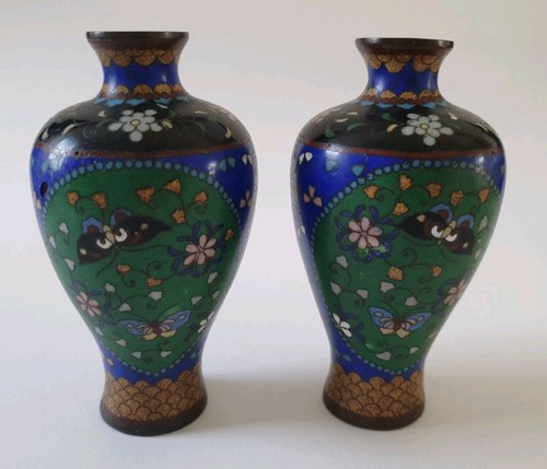 Pair antique cloisonné - antique,