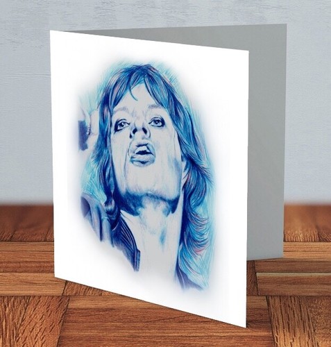 Mick jagger greeting card - mick,