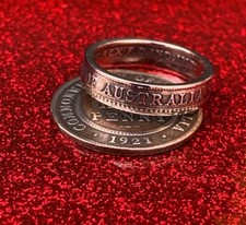 Copper Coin Ring Handmade from