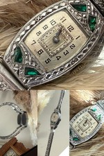 1931  Ladies Art Deco Emerald