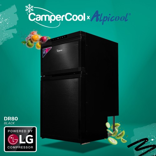 Black campercool cr80 12v - black,