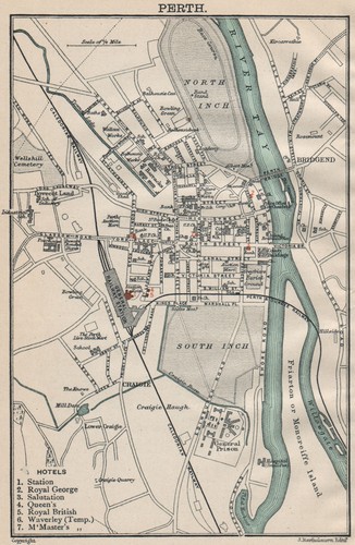 Perth town city - perth, plan