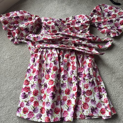 Zara pink and purple flowered - and,