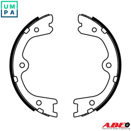 Brake shoe set parking - shoe,