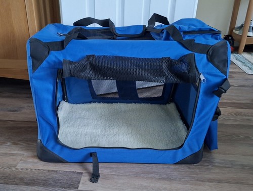 Fabric folding pet carrier - fabric,