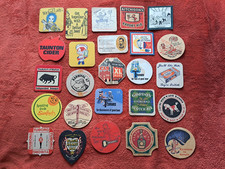 Old beer mats coasters - old,