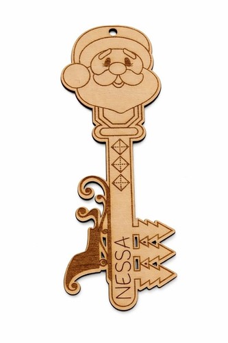 Santa key with - santa,