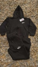 Kids Black Nike Tracksuit