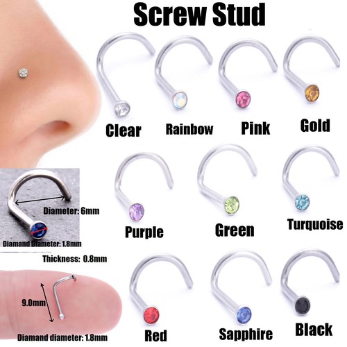 Nose studs surgical steel - nose,