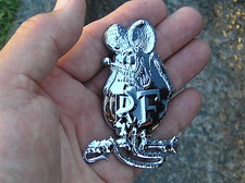 RATFINK BADGE UK Chrome