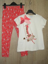 Mayoral New Girls Giraffe Top T-Shirt Tan Leggings Set Outfit Age 8 128cm