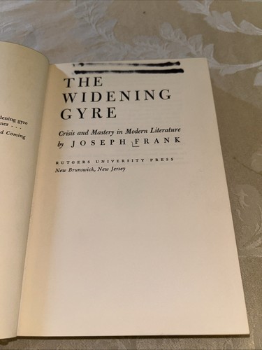 Widening gyre crisis and - widening,