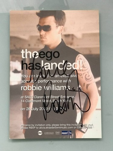 Robbie williams signed media - robbie,