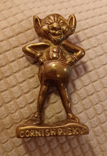 Vintage solid brass pixie pisky standing figure