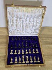 Carved Chess Set Soap Stone
