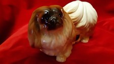 Super Ceramic Pekingese Dog Figurine By Coopercraft - Great Condition