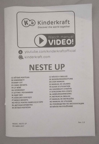 Kinderkraft neste bedside - neste, up