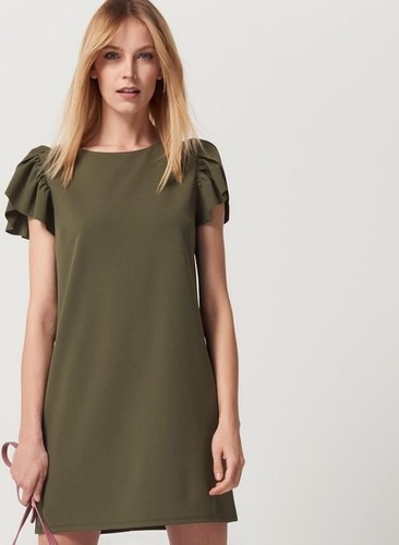 Women dress khaki stretch - stretch, 34