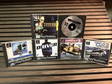 PlayStation PS1 Game Bundle Tomb Raider Driver Formula 1 Croc TOCA Monsters Inc