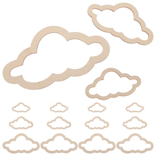 Beige wooden cloud - cloud, hoop