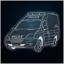 'Police Dog Van' Static Window