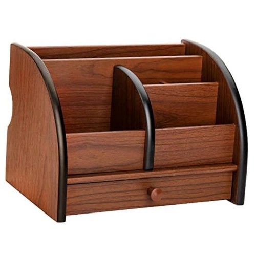 Wooden desk organizer with - desk,
