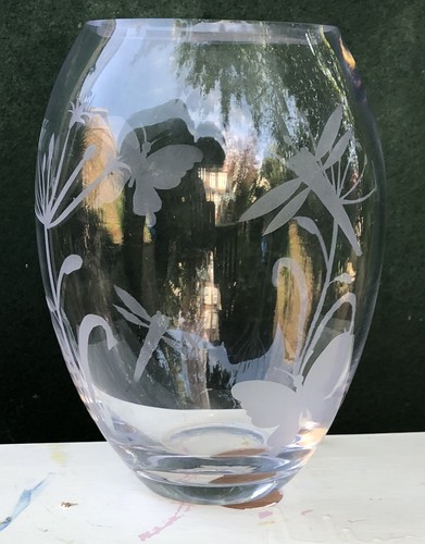 Crystal glass barrel oval