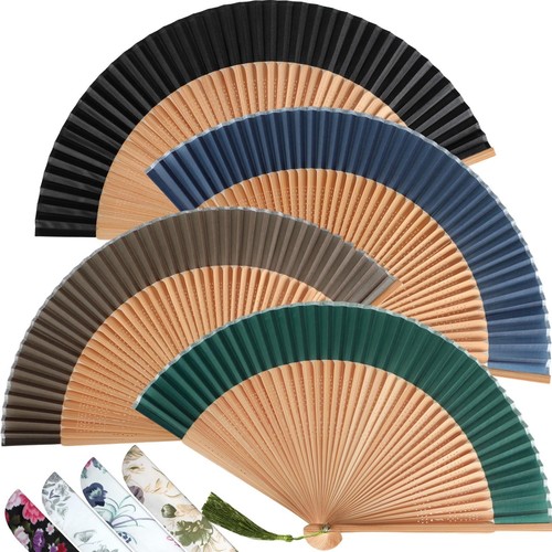 4pcs folding handheld fan - handheld,