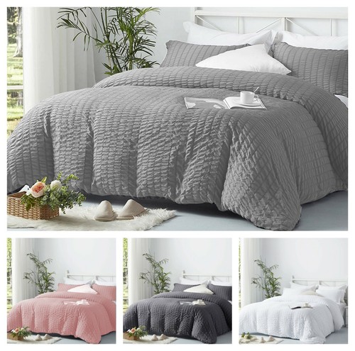 Seersucker duvet cover - duvet, set