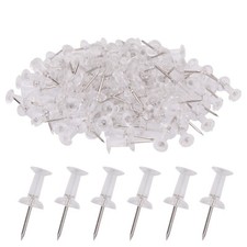 Clear Push Pins 100pcs Thumb